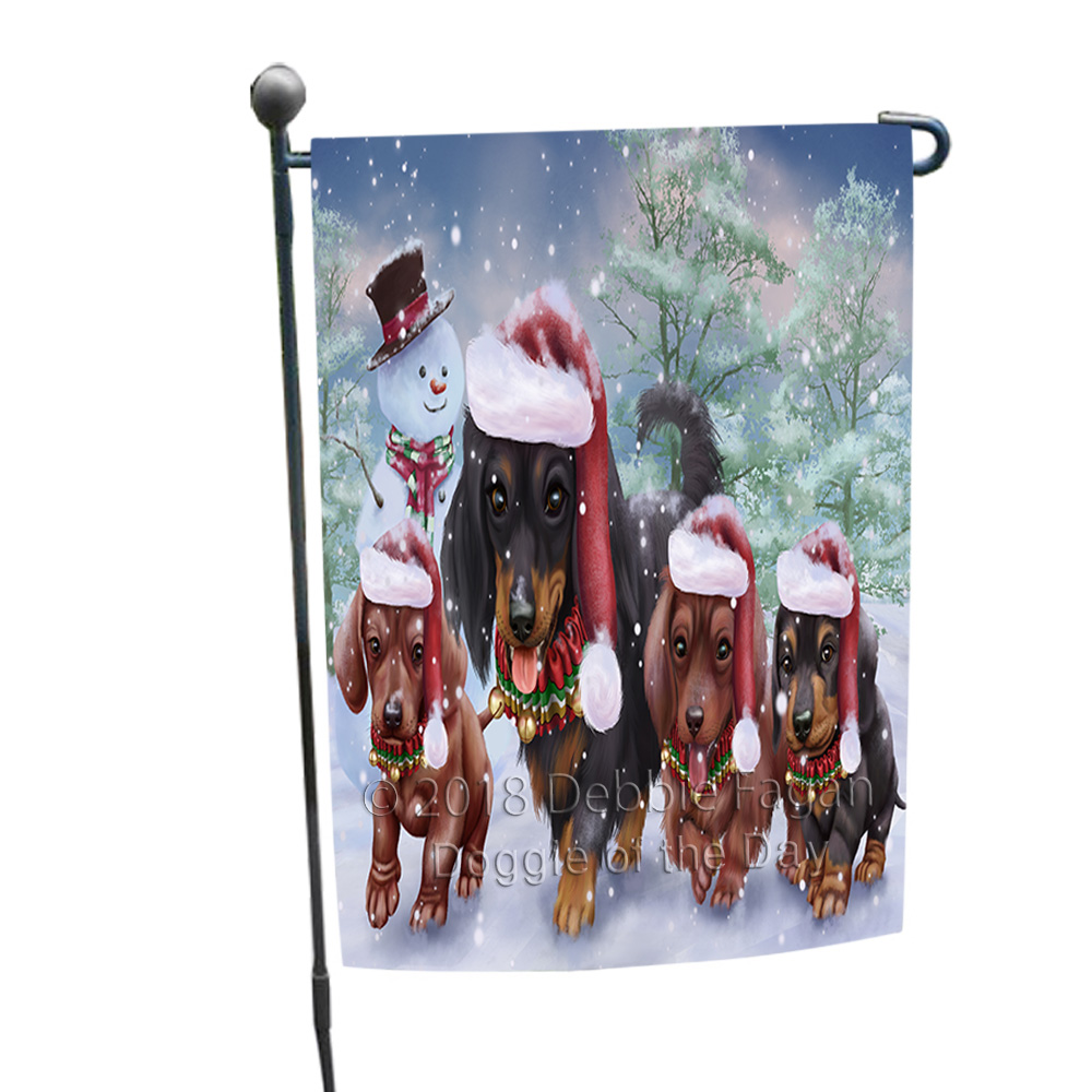 Weihnachtsflagge Deutscher Schäferhund – Doppelseitige Gartenflagge Für Winter & Festtage